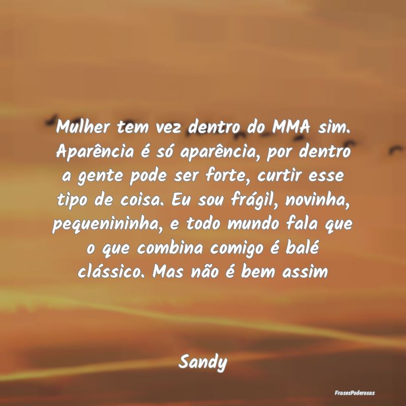 Mulher tem vez dentro do MMA sim. Aparência é sÃ... Mulher tem vez dentro do MMA sim. Aparência é sÃ...