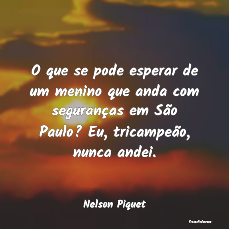 O que se pode esperar de um menino que anda com se... O que se pode esperar de um menino que anda com se...