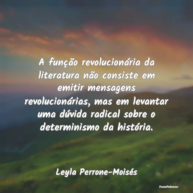 A função revolucionária da literatura não cons... A função revolucionária da literatura não cons...