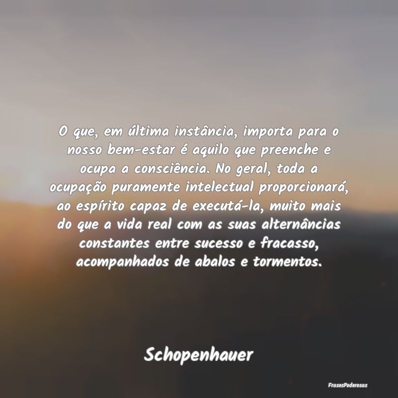 O que, em última instância, importa para o nosso... O que, em última instância, importa para o nosso...
