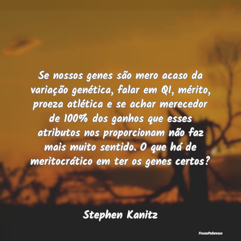 Se nossos genes são mero acaso da variação genÃ... Se nossos genes são mero acaso da variação genÃ...