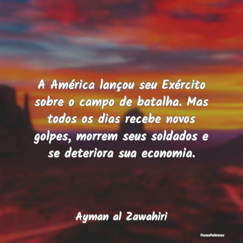 A América lançou seu Exército sobre o campo de ...