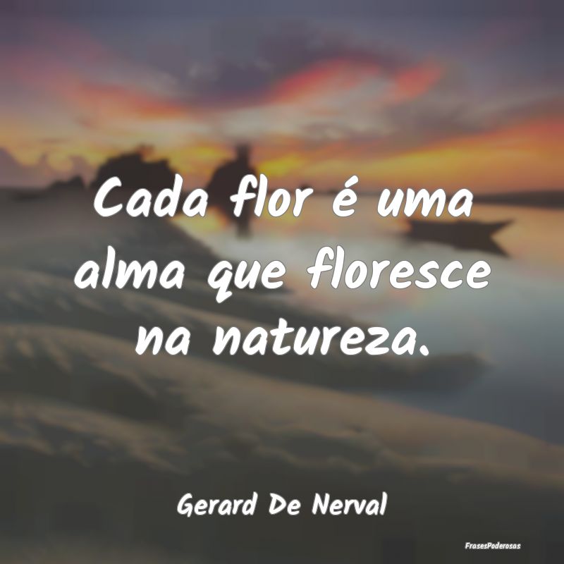 Cada flor é uma alma que floresce na natureza....