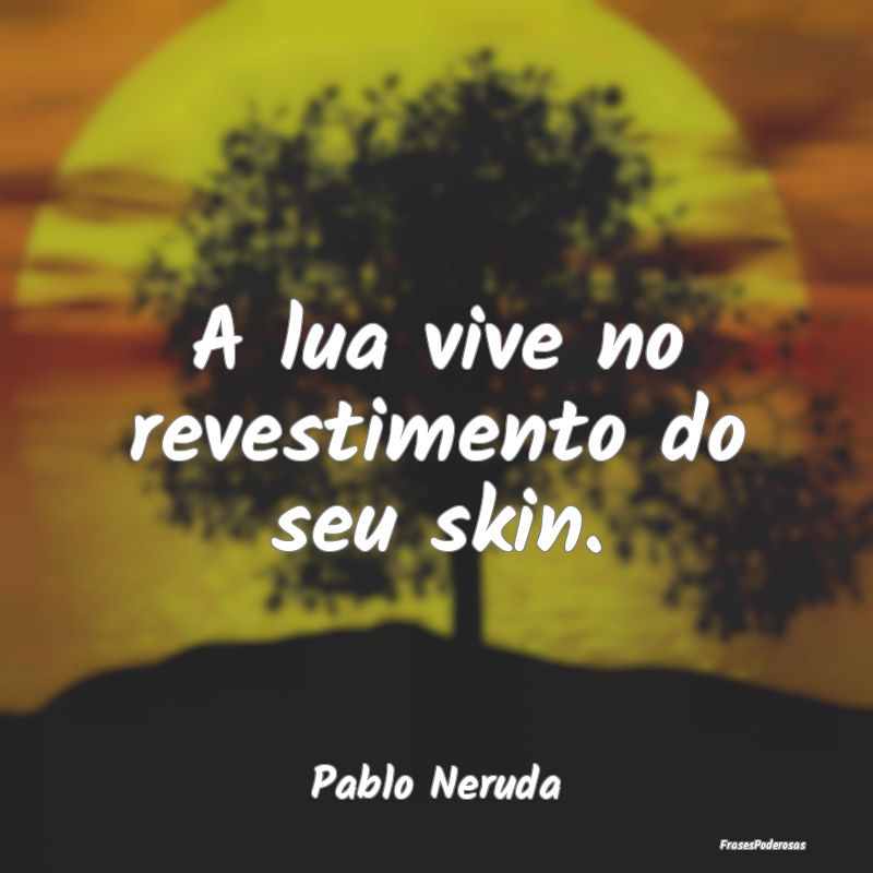 A lua vive no revestimento do seu skin....