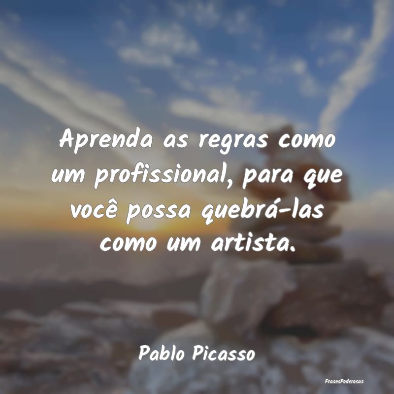 Aprenda as regras como um profissional, para que v...