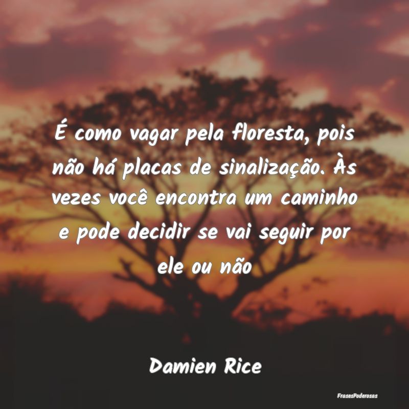 É como vagar pela floresta, pois não há placas ... É como vagar pela floresta, pois não há placas ...