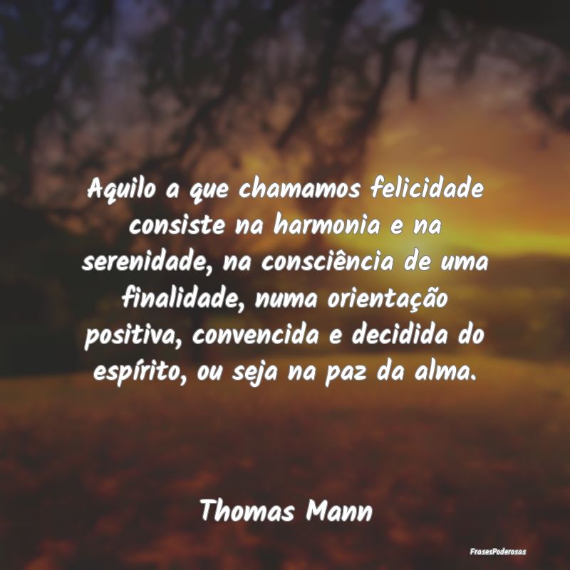 Aquilo a que chamamos felicidade consiste na harmo... Aquilo a que chamamos felicidade consiste na harmo...