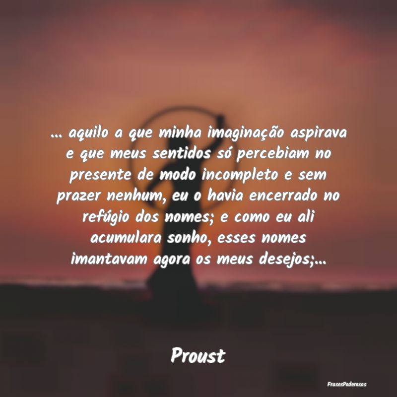 ... aquilo a que minha imaginação aspirava e que... ... aquilo a que minha imaginação aspirava e que...