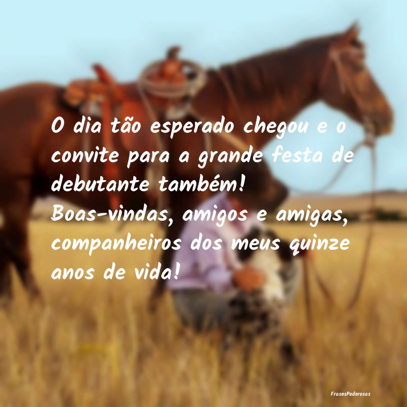 O dia tão esperado chegou e o convite para a gran... O dia tão esperado chegou e o convite para a gran...