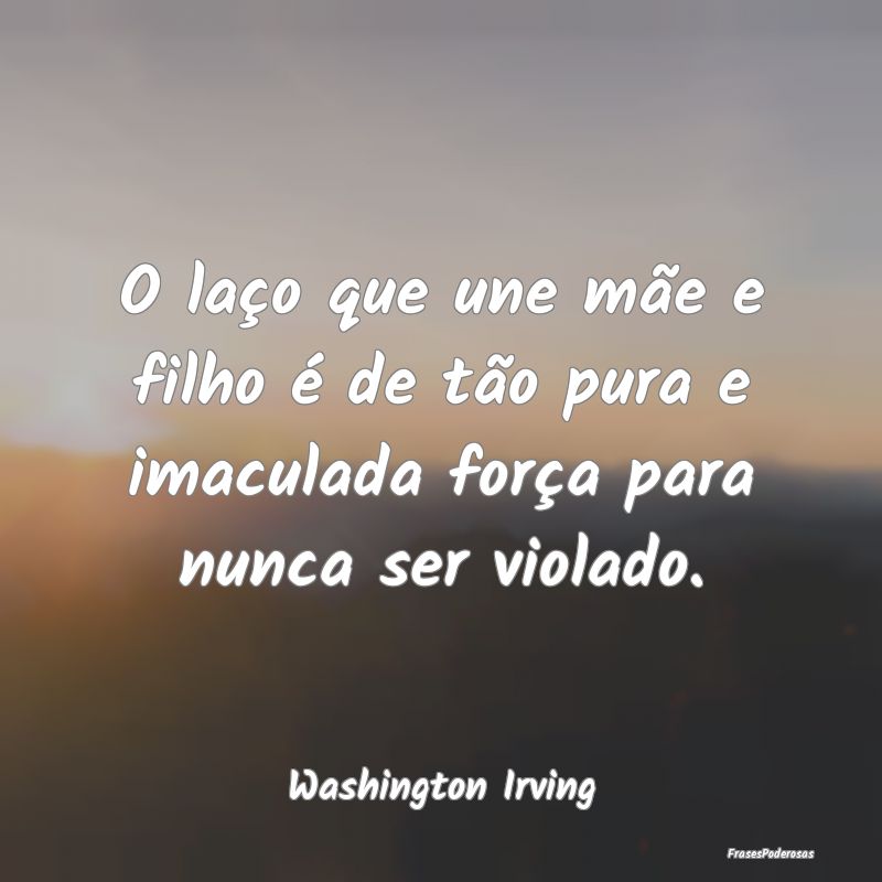 O laço que une mãe e filho é de tão pura e ima...