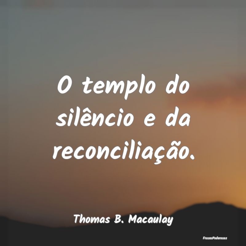 O templo do silêncio e da reconciliação....
