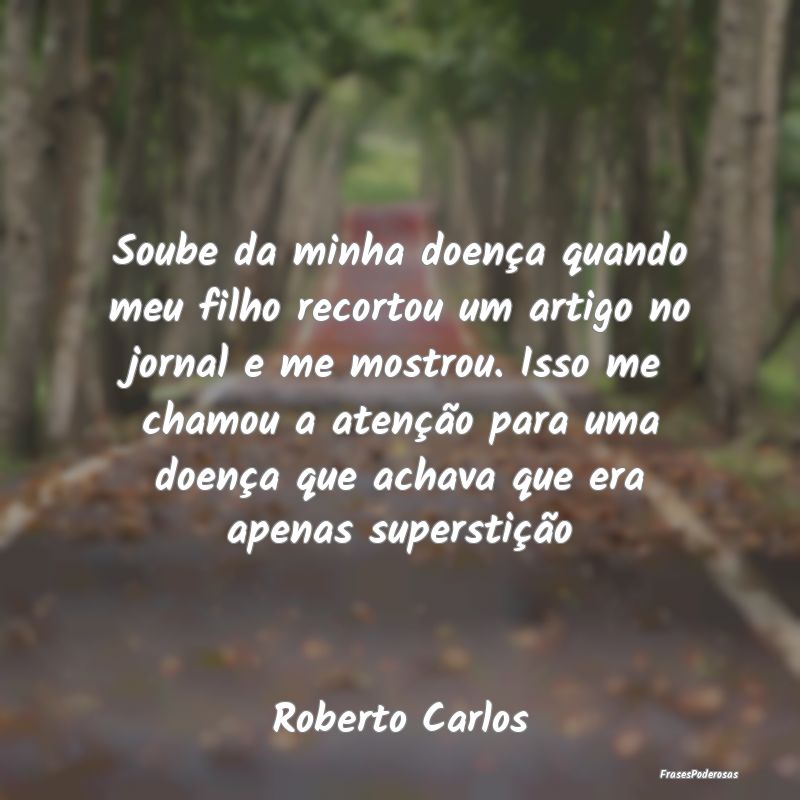 Soube da minha doença quando meu filho recortou u... Soube da minha doença quando meu filho recortou u...