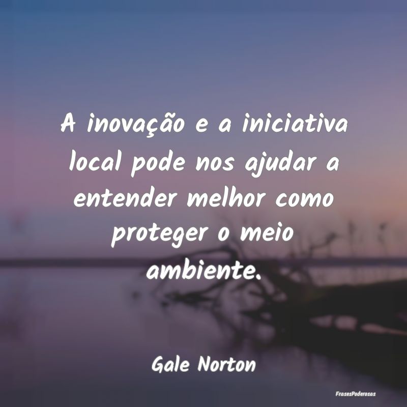 A inovação e a iniciativa local pode nos ajudar ... A inovação e a iniciativa local pode nos ajudar ...