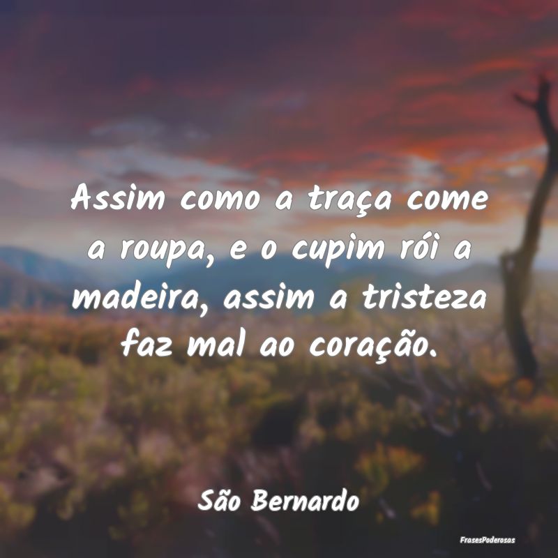 Assim como a traça come a roupa, e o cupim rói a... Assim como a traça come a roupa, e o cupim rói a...