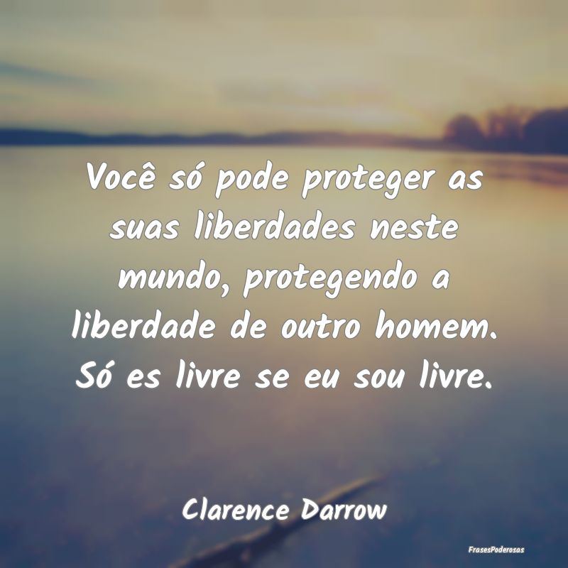 Você só pode proteger as suas liberdades neste m... Você só pode proteger as suas liberdades neste m...