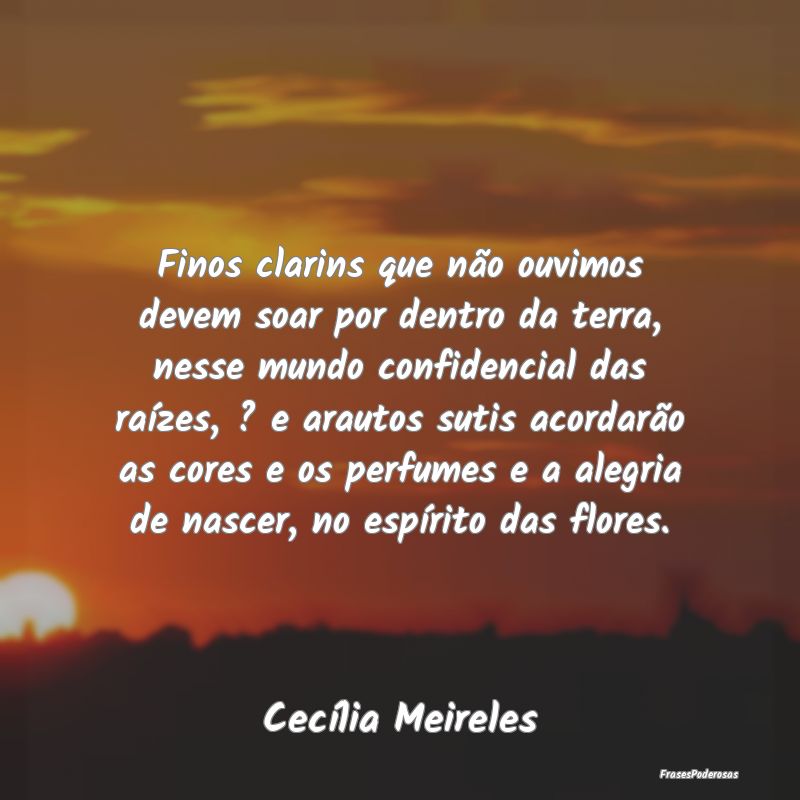 Finos clarins que não ouvimos devem soar por dent... Finos clarins que não ouvimos devem soar por dent...