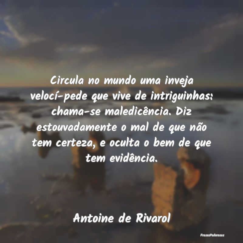 Circula no mundo uma inveja velocípede que vive... Circula no mundo uma inveja velocípede que vive...