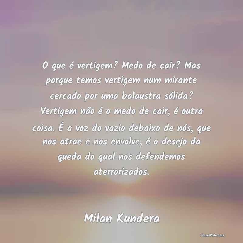 O que é vertigem? Medo de cair? Mas porque temos ... O que é vertigem? Medo de cair? Mas porque temos ...