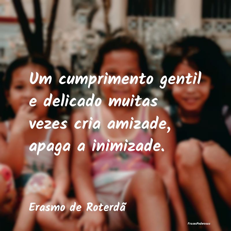 Um cumprimento gentil e delicado muitas vezes cria...