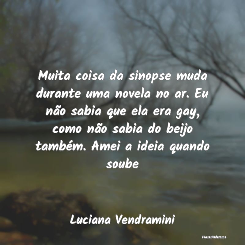 Muita coisa da sinopse muda durante uma novela no ... Muita coisa da sinopse muda durante uma novela no ...