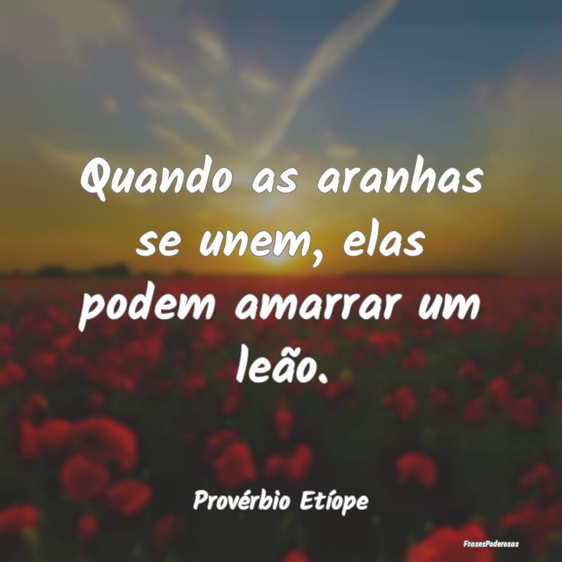 Quando as aranhas se unem, elas podem amarrar um l...