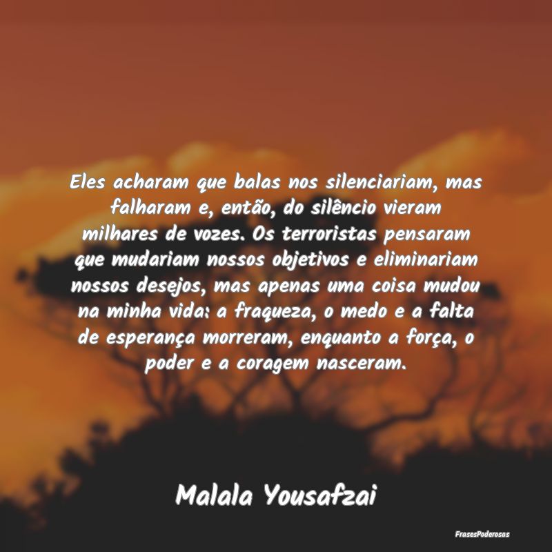 Eles acharam que balas nos silenciariam, mas falha... Eles acharam que balas nos silenciariam, mas falha...