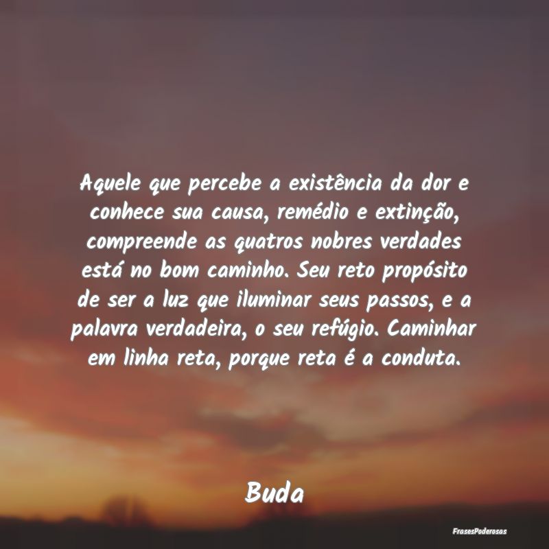 Aquele que percebe a existência da dor e conhece ... Aquele que percebe a existência da dor e conhece ...