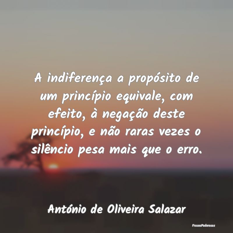 A indiferença a propósito de um princípio equiv... A indiferença a propósito de um princípio equiv...