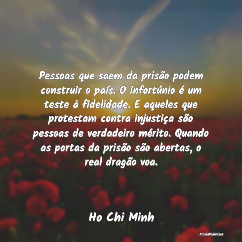 Pessoas que saem da prisão podem construir o paí... Pessoas que saem da prisão podem construir o paí...