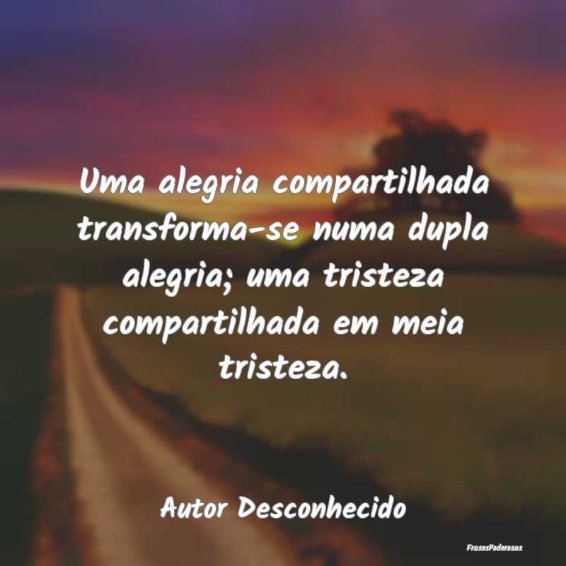 Uma alegria compartilhada transforma-se numa dupla... Uma alegria compartilhada transforma-se numa dupla...