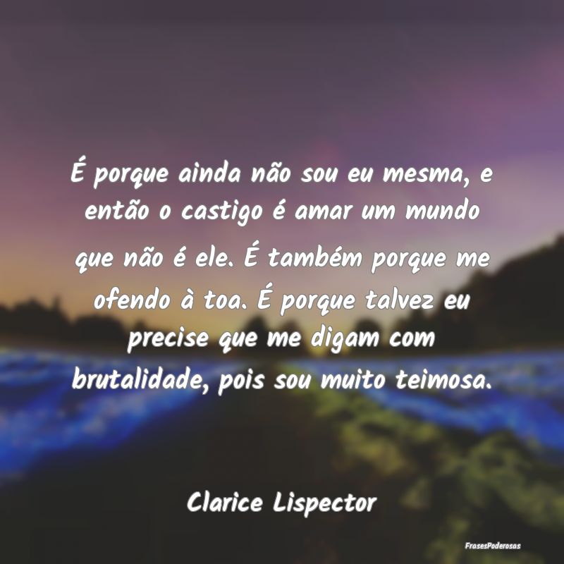 É porque ainda não sou eu mesma, e então o cast... É porque ainda não sou eu mesma, e então o cast...