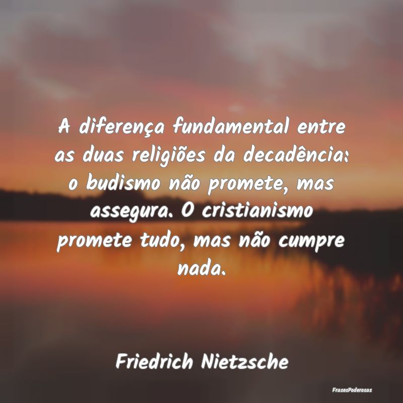 A diferença fundamental entre as duas religiões ... A diferença fundamental entre as duas religiões ...